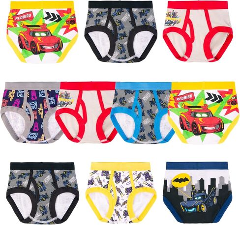 DC Comics Boys' Exclusive Batwheels 100% Cotton Briefs with Batmobile, Redbird & Battruck, 2/3t & 4t in Saudi Arabia