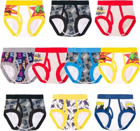 DC Comics Boys' Exclusive Batwheels 100% Cotton Briefs with Batmobile, Redbird & Battruck, 2/3t & 4t in Saudi Arabia