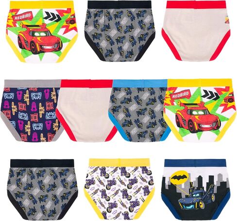 DC Comics Boys' Exclusive Batwheels 100% Cotton Briefs with Batmobile, Redbird & Battruck, 2/3t & 4t in Saudi Arabia