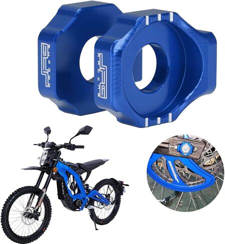 JFG RACING Sur Ron Axle Block، المحور الخلفي سلسلة شد المحور CNC لـ Sur Ron Light Bee S/X Segway X160/X260 دراجة ترابية كهربائية Ebike باللون الأحمر in Kuwait