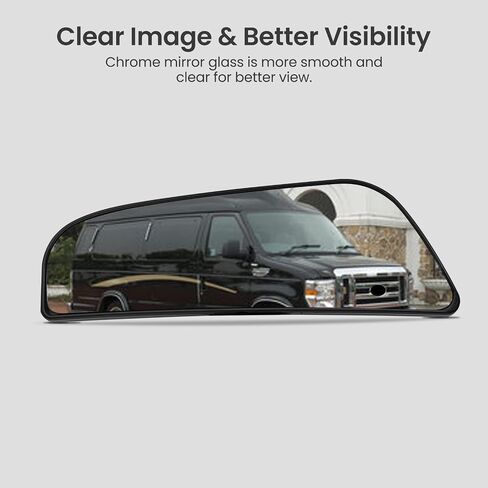 Driver Side Mirror Replacement For E150 E250 E350 E450 E550 1992-2007 - Lower Mirrors for E150 E250 E350 E450 E550 W/Backing Plate - Left Driver Side Mirror for E150 E250 Accessories Driver Mirror in Kuwait
