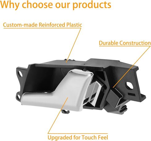 Gledewen Interior Door Handle, Compatible with 2012-2015 Chevy Captiva Sport | 2008-2010 Saturn Vue, Front/Rear Inside Right Passenger Side | Replace# 96861999 96660864 20983661 Inner Handle in Kuwait