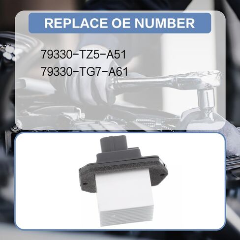 HVAC Blower Motor Resistor Compatible with Honda Pilot 16-24,For Honda Ridgeline 17-23 For Honda Passport 19-23 Replaces 79330-TZ5-A51,79330-TG7-A61 in Saudi Arabia
