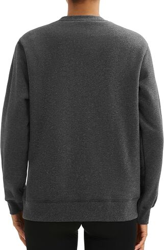 MAGCOMSEN بلوزات الشتاء النسائية شيربا اصطف Crewneck كنزة صوف دافئة عادية الوزن الثقيل كم طويل بلايز in Kuwait