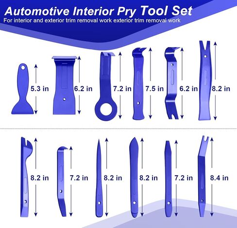 238Pcs Trim Removal Tool, Fastener Remover Plastic Pry Tool Kit, Adhesive Cable Clips Auto Push Pin Bumper Retainer Clip Set with Storage Bag for Panel, Radio, Stereo, Audio, Dash, Window in Saudi Arabia