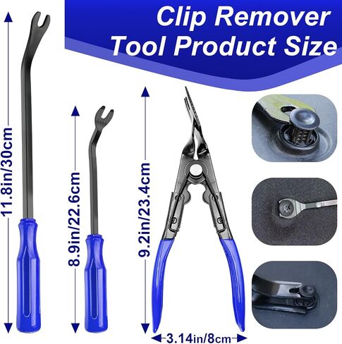 238Pcs Trim Removal Tool, Fastener Remover Plastic Pry Tool Kit, Adhesive Cable Clips Auto Push Pin Bumper Retainer Clip Set with Storage Bag for Panel, Radio, Stereo, Audio, Dash, Window in Saudi Arabia