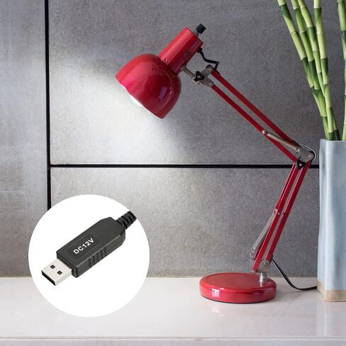 YOKIVE 2 قطعة DC 5V إلى DC 12V USB محول الجهد الكهربي، كابل الطاقة مع مقبس DC 5.5 مم × 2.5 مم، رائع لأجهزة التوجيه ومسجل قيادة السيارة (أسود، 6 وات 1 أمبير) in Saudi Arabia