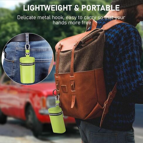 MOLSHINE Universal Leather Faraday Car Key Case, Car RFID Signal Blocking Key Fob Protector, Stylish Anti-Theft Car Key Pouch, Anti-Hacking Case Blocker, Jammer Signal Blocker (Green) in Saudi Arabia