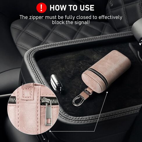MOLSHINE Universal Leather Faraday Car Key Case, Car RFID Signal Blocking Key Fob Protector, Stylish Anti-Theft Car Key Pouch, Anti-Hacking Case Blocker, Jammer Signal Blocker (Green) in Saudi Arabia