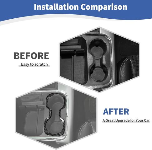 RT-TCZ for RAM Front Cup Holder Trim Cover for RAM 1500 2012-2017 Chrome Interior Accessories 1pc in Saudi Arabia