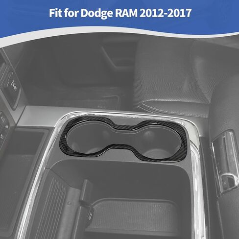 RT-TCZ for RAM Front Cup Holder Trim Cover for RAM 1500 2012-2017 Chrome Interior Accessories 1pc in Saudi Arabia
