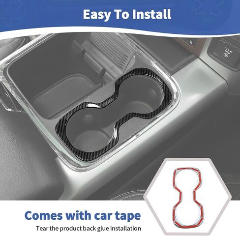 RT-TCZ for RAM Front Cup Holder Trim Cover for RAM 1500 2012-2017 Chrome Interior Accessories 1pc in Saudi Arabia