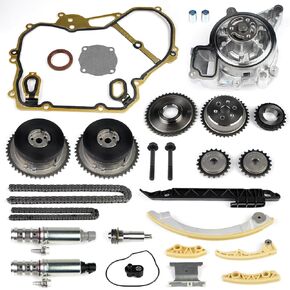 2.4 Timing Chain Kit with Water Pump compatible with GMC Chevy Buick Equinox Malibu Lacrosse Regal Verano Terrain 2.4L 2.2L 2009-2017 replace 9-4201S 90537632 24424758