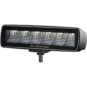 HELLA 1FB 358 176-201 LED Headlight - Black Magic Mini Lightbar 6.2 Inches - 12/24 V - Mounting - Cable: 800 mm - Connector: Open Cable Ends