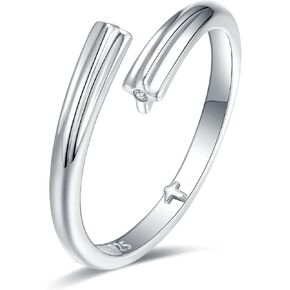 Inner Message Heart Ring - 925 Sterling Silver Imprint Ring Secretly Say 'I Love You' - Leaves Heart Mark - Ideal for Couples & Loved Ones - Love Ring Jewelry