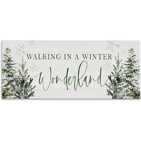Stupell Industries Winter Wonderland Trees Canvas Wall Art Design by Lux + Me Designs