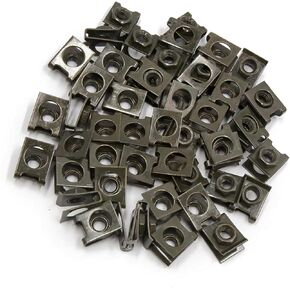 Motoforti Universal Motorcycle Fastener Clips, Metal, Dark Green, 50 Pcs