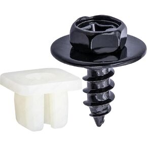 Rexka 10 Sets Fender Liner Bumper Cover Screw Nylon Grommet Nut Kit for Subaru 904560042 Baja, Crosstrek, Forester, Impreza, Legacy, Outback, STI, SVX, WRX