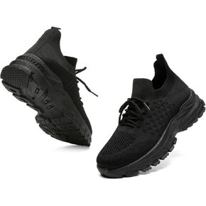 Bernal Sneakers for Women Work Tennis Shoes Fashion Soft Lightweight Mesh Breathable Non Slip Lace-UP Walking Shopping Shoes