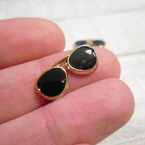 Miniature Sunglasses Cabochon, Flat Back Cabochon Sun Glasses, Aviator Sunglasses, Dollhouse Miniature Sunglasses, Summer Beach Miniatures, Fairy Garden Accessory (20PCS)