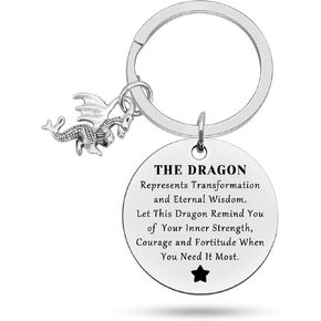 Heigebi Inspiration Gift for Friend Animal Lover Keychain Christmas Graduation Birthday Gifts for Women Men Zookeeper Keyring