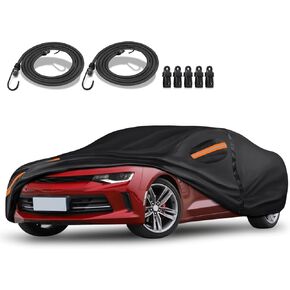Special Full Car Cover Fit for 2008-2024 MERC-edes-Benz C Series C300 C350 C63 AMG S, Ultra Heavy 600D Oxford Cloth, All-Weather Protection Summer Sun Exposure and Winter Snow Rain Dust UV