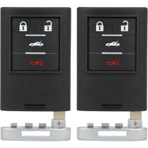 SCITOO 2 Pcs Key Fob Shells Case for Chevrolet Corvette 2008-2013