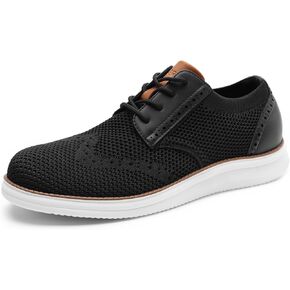 Rihero Men's Fashion Dress Sneakers Business Oxfords Comfortable Casual Walking Shoes Lightweight Mesh Breathable Tennis Shoes