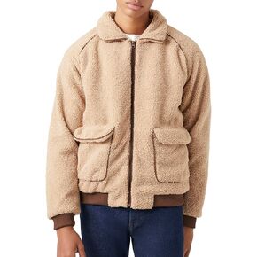 Forever 21 Men's Faux Shearling Zip-up Jacket