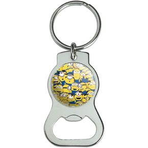 GRAPHICS & MORE Minions Minion Collage Keychain with Bottle Cap Opener