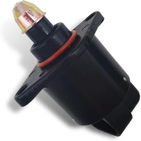 1 PC Automobile Idle Speed Control Valve, High Temperature Resistance Replacement 90380 10526 90325864, Stepper Motor for Stable Engine Operation, Compatible with King Kong Idle Motor (Black)