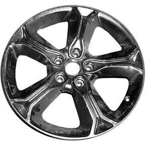 Multiple Manufactures ALY02519U45 Black Wheel with Painted and Meets All Federal Motor Safety Standards (19 x 7. inches /5 x 127 mm, 40 mm Offset)