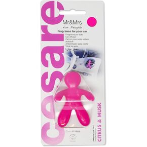 Mr&Mrs Fragrance Mr & Mrs Fragrance Caesar Car Air Freshener Eva, Fuxia, 6 x 4 x 8 cm