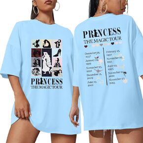 Princess Shirts for Women Ladies Magic Shirt Family Girl Trip Tee Holiday Vacation Short Sleeve Tops
