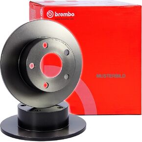 Brembo 08.7165.11 UV Coated solid Rear Brake Rotor AUDI/SEAT/SKODA/SKODA (SVW)/VW/VW (FAW)/VW (SVW)/ZHONGHUA (BRILLIANCE) OE# 1J0615601N