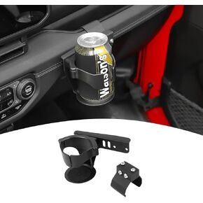 for 2024 Wrangler JL Drink Cup Mount Holder for Jeep Wrangler JL JLU Gladiator JT 2024 up Black Interior Accessories