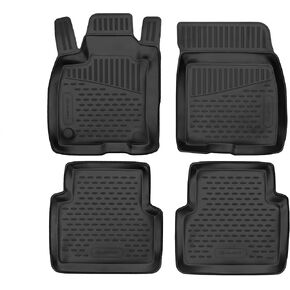 Fits 2020-2025 Ford Escape Floor Mats Front & 2nd Row Seat Liner Set and Cargo Liner Trunk Set 3D Custom Fit All-Weather Full Set Liners (Black)