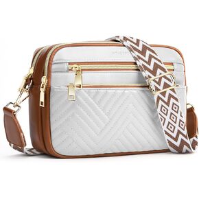 printe Small Crossbody Bags for Women, Vegan Leather Trendy Purses for Women, Travel Handbags with Adjustable Shoulder Strap