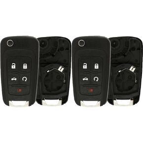 KeylessOption Just the Case Keyless Entry Remote Control Car Key Fob Shell Replacement For OHT01060512 (Pack of 2)