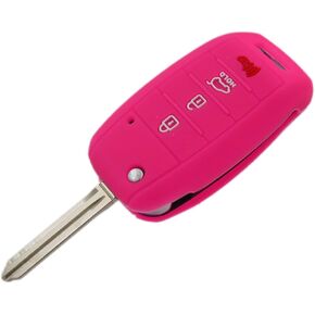 Silicone Rubber Key Fob Cover Case Protectors for Kia Sorento Sportage Rio Soul Forte Optima Carens Flip Remote