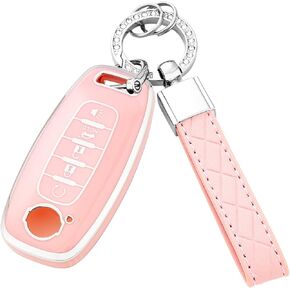 Key Fob Cover with Keychain for 2023 2024 Pathfinder Rouge 4Runner (Purple) in Kuwait