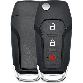 Remote Key Fob Fobik Compatible for F ord F-150 F-250 F-350 2015-2018 F-450 F-550 2018 Explorer 2016 Keyless Entry Remote Control (FCC:N5F-A08TAA 164-R8130 315 Mhz)