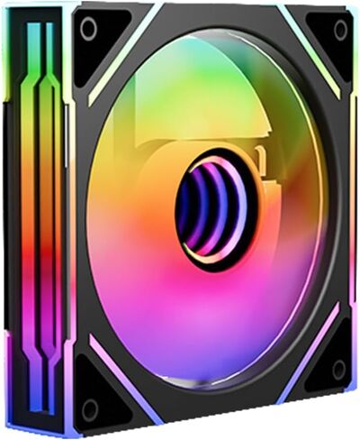 مروحة حافظة عكسية Prism 4 EX 120 مم ARGB، مرآة إنفينيتي RGB تأثير الضوء 5 فولت 3PIN مزامنة ضوء اللوحة الأم 800 ~ 1850 دورة في الدقيقة PWM PC مناسبة لحافظة الكمبيوتر ومبرد وحدة المعالجة المركزية (أبيض) in Saudi Arabia