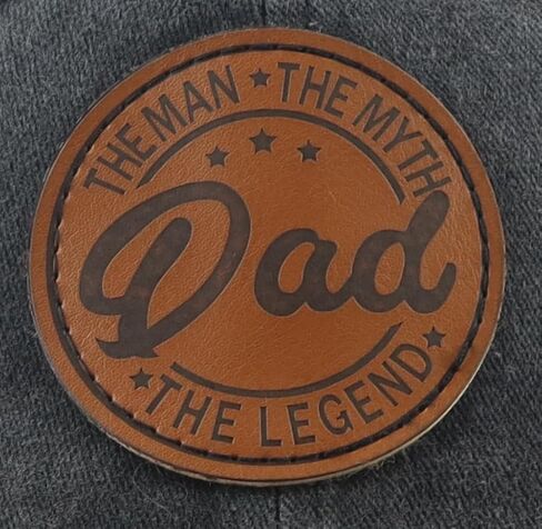 قبعة Dad The Man The Myth The Legend للرجال، قبعة بيسبول بابا من الجلد القطني المضحكة القابلة للتعديل in Kuwait