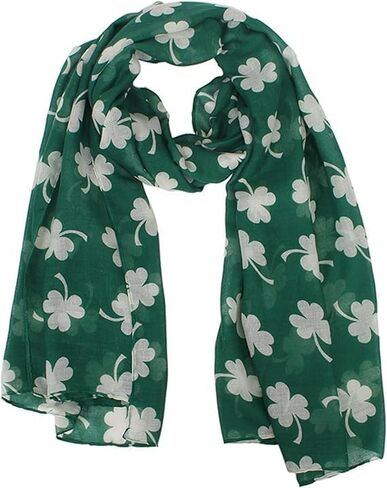 Lightweight Shamrock Scarf Irish-Scarf St-Patricks-Day-Scarves for Women in Saudi Arabia