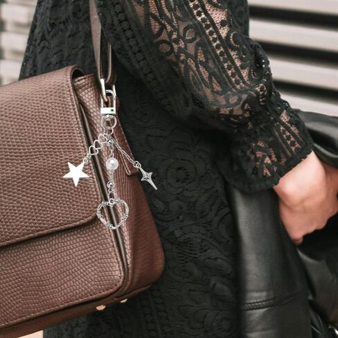 Bow Bag Charms for Handbags Purse Charm for Women Girls Heart Pearl Charm for Backpack Accessories for Women Bag Accessories in Kuwait