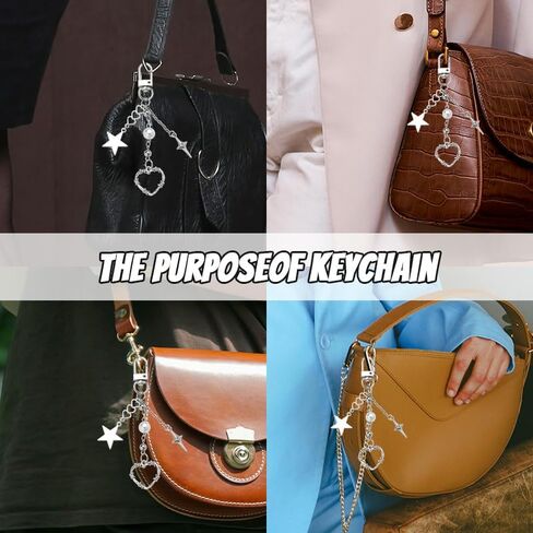 Bow Bag Charms for Handbags Purse Charm for Women Girls Heart Pearl Charm for Backpack Accessories for Women Bag Accessories in Kuwait
