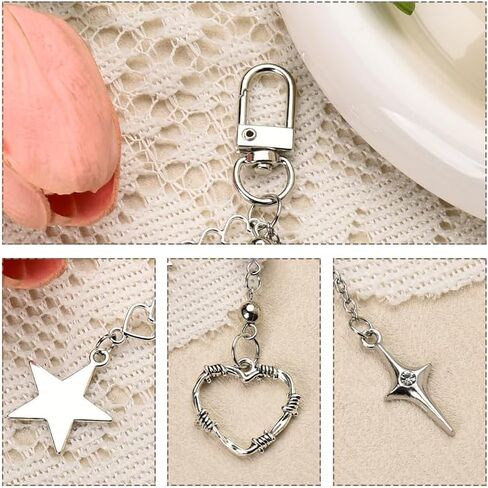 Bow Bag Charms for Handbags Purse Charm for Women Girls Heart Pearl Charm for Backpack Accessories for Women Bag Accessories in Kuwait