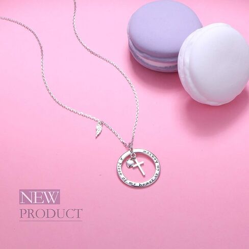 FLYOW 925 Sterling Silver Memorial Necklace A Piece of My Heart is in Heaven Pendant Jewelry in Memory of Mom Dad Grandma Grandpa Pet Loss Memorial Gift in Saudi Arabia