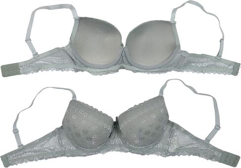 ToBeInStyle Women's Pack of 6 Wired Padded Lace Bras with Adjustable Straps in Saudi Arabia
